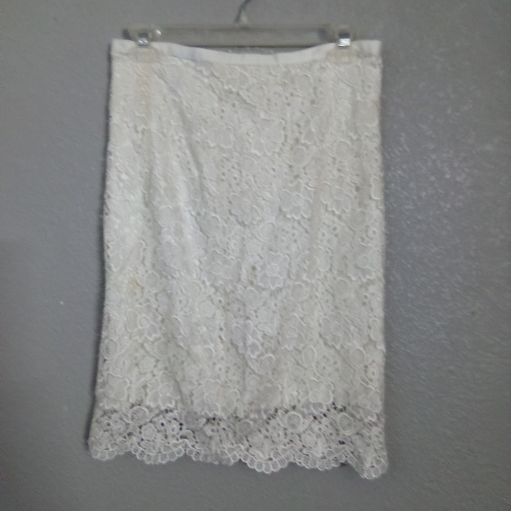 H&M Cream Midi Pencil Skirt for Cocktail ( Bag X )